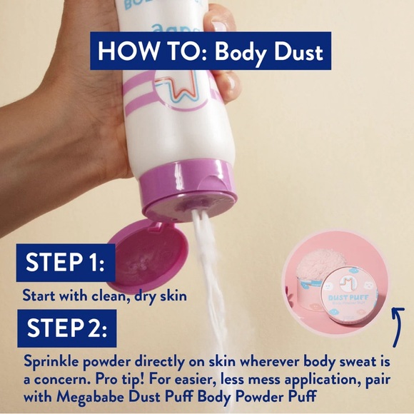 Megababe Body Dust and Dust Puff Bundle - Picture 5 of 6